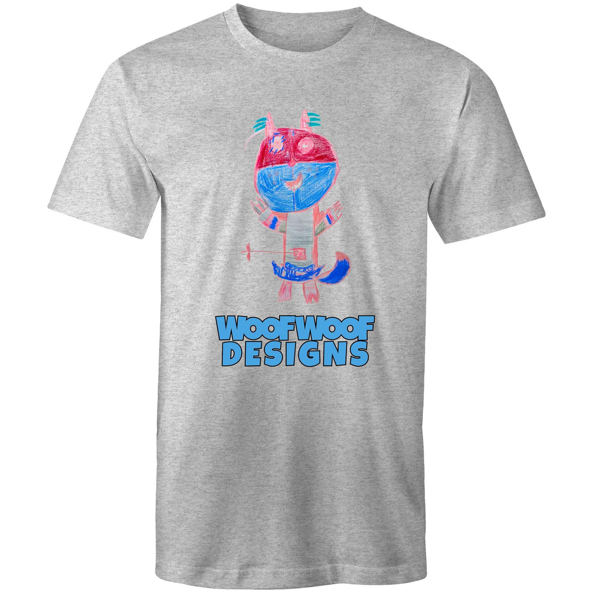 Funtime Tickle Tusk artwork by Sikiraa on men’s as colour staple t-shirt, Grey Marle