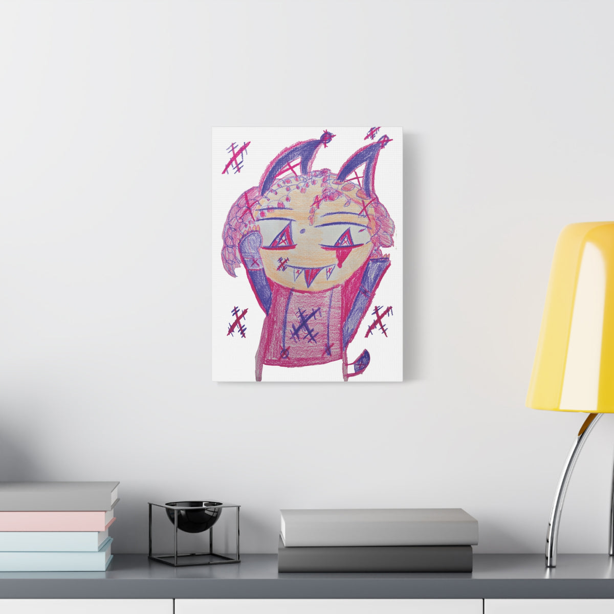 Pixy Pink artwork by Sikiraa on canvas art print