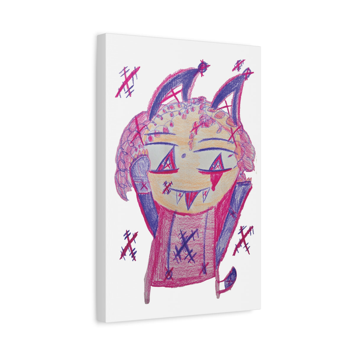 Pixy Pink artwork by Sikiraa on canvas art print