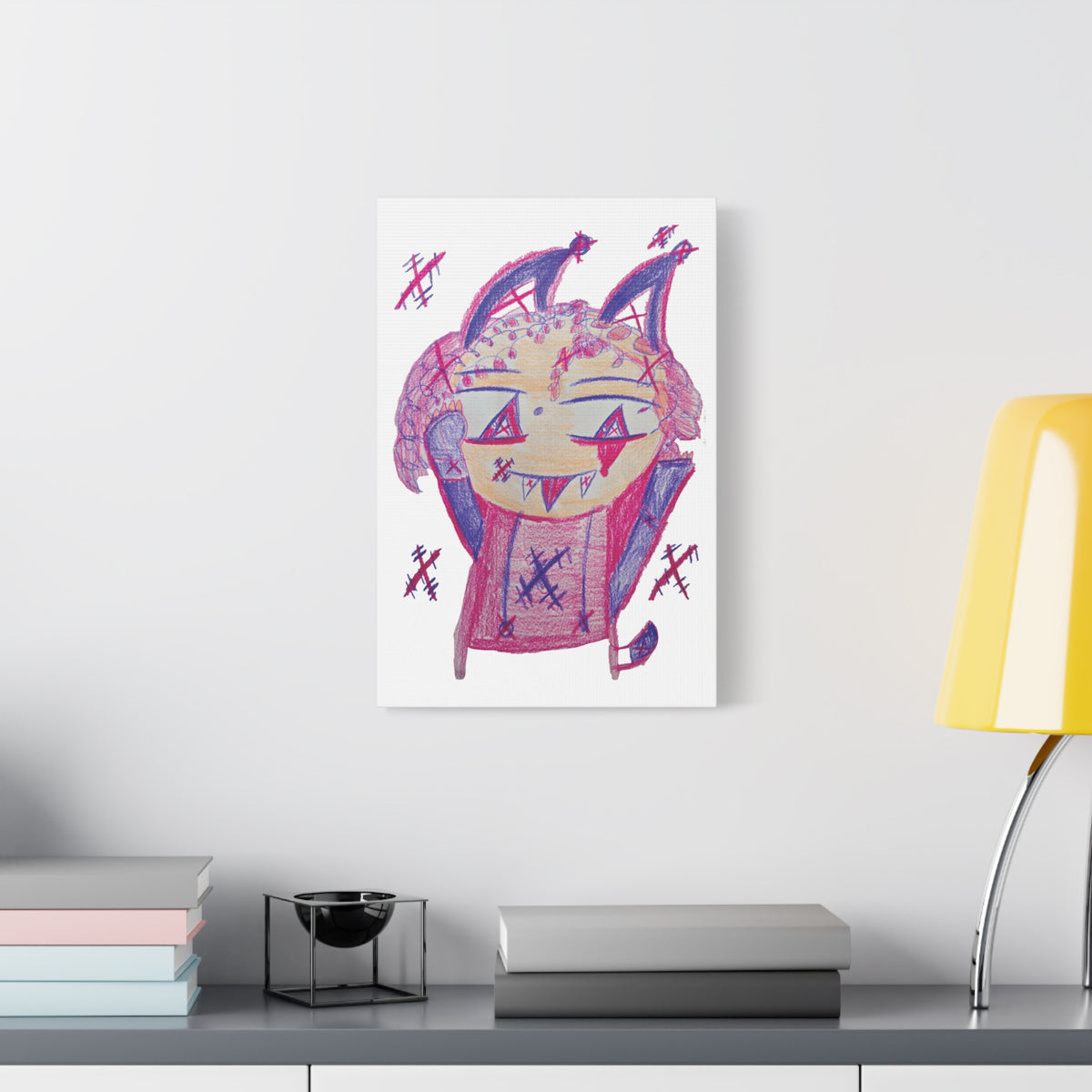 Pixy Pink artwork by Sikiraa on canvas art print