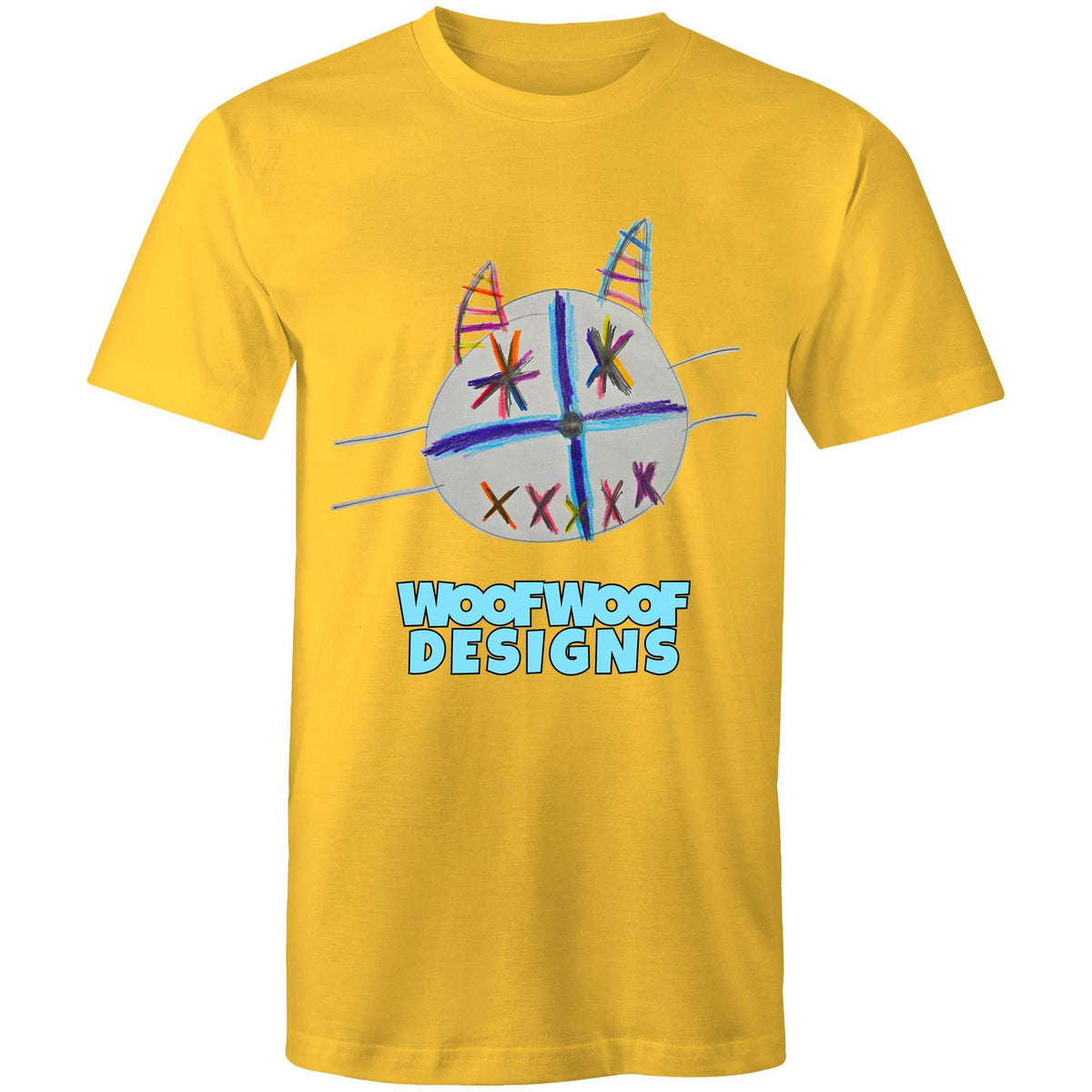 Fireworks artwork by Sikiraa on men’s as colour staple t-shirt, Yellow