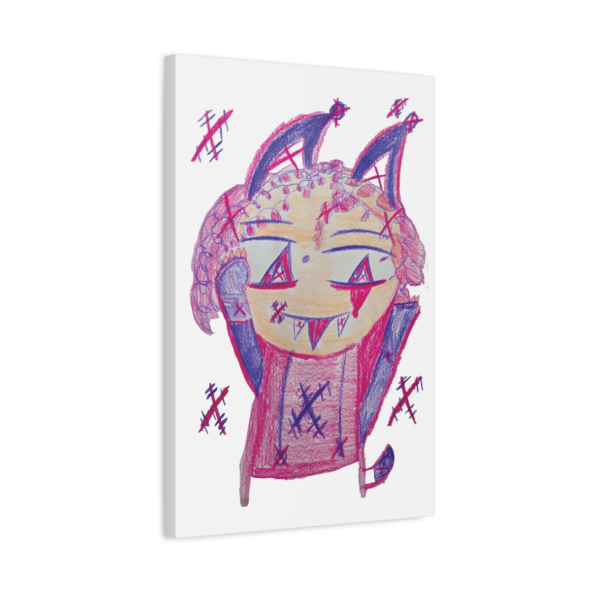 Pixy Pink artwork by Sikiraa on canvas art print
