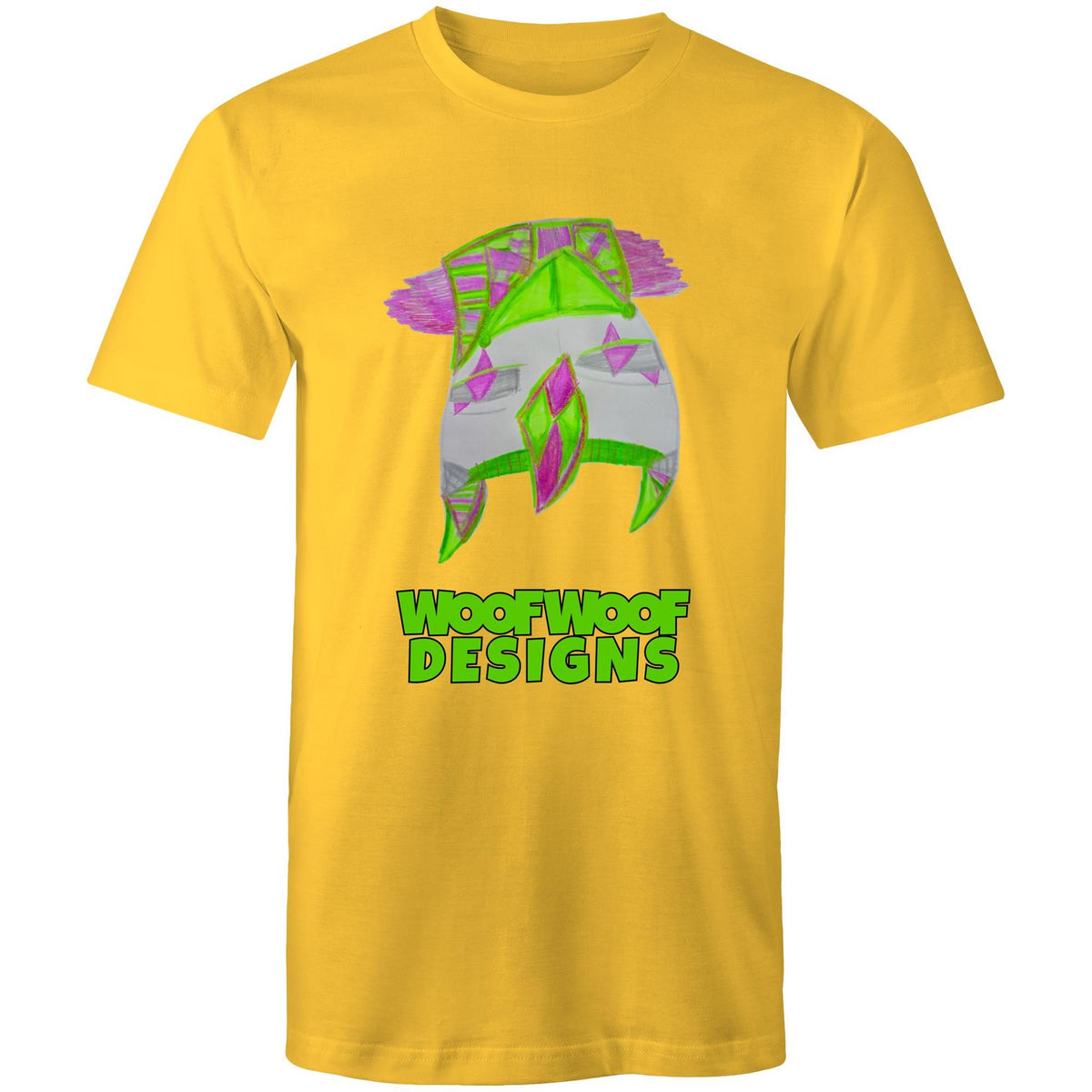 Shock Blast artwork by Sikiraa on men’s as colour staple t-shirt, Yellow