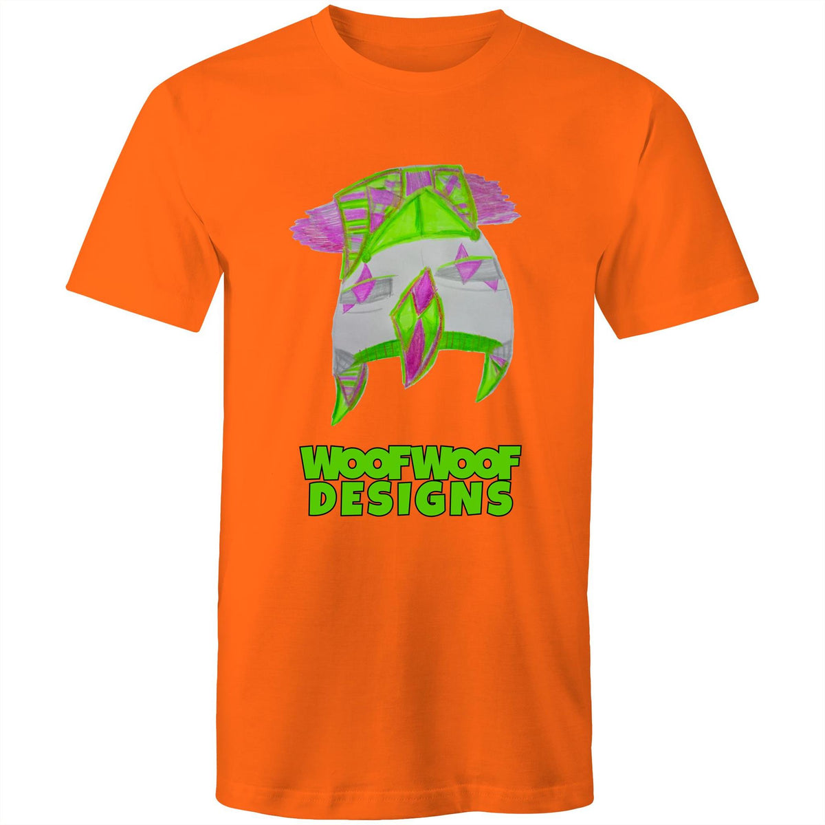 Shock Blast artwork by Sikiraa on men’s as colour staple t-shirt, Orange