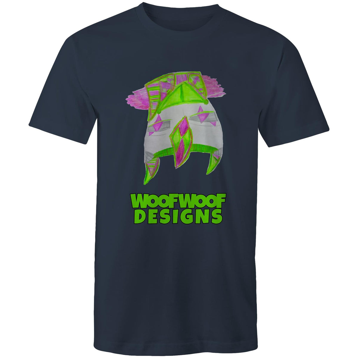 Shock Blast artwork by Sikiraa on men’s as colour staple t-shirt, Navy