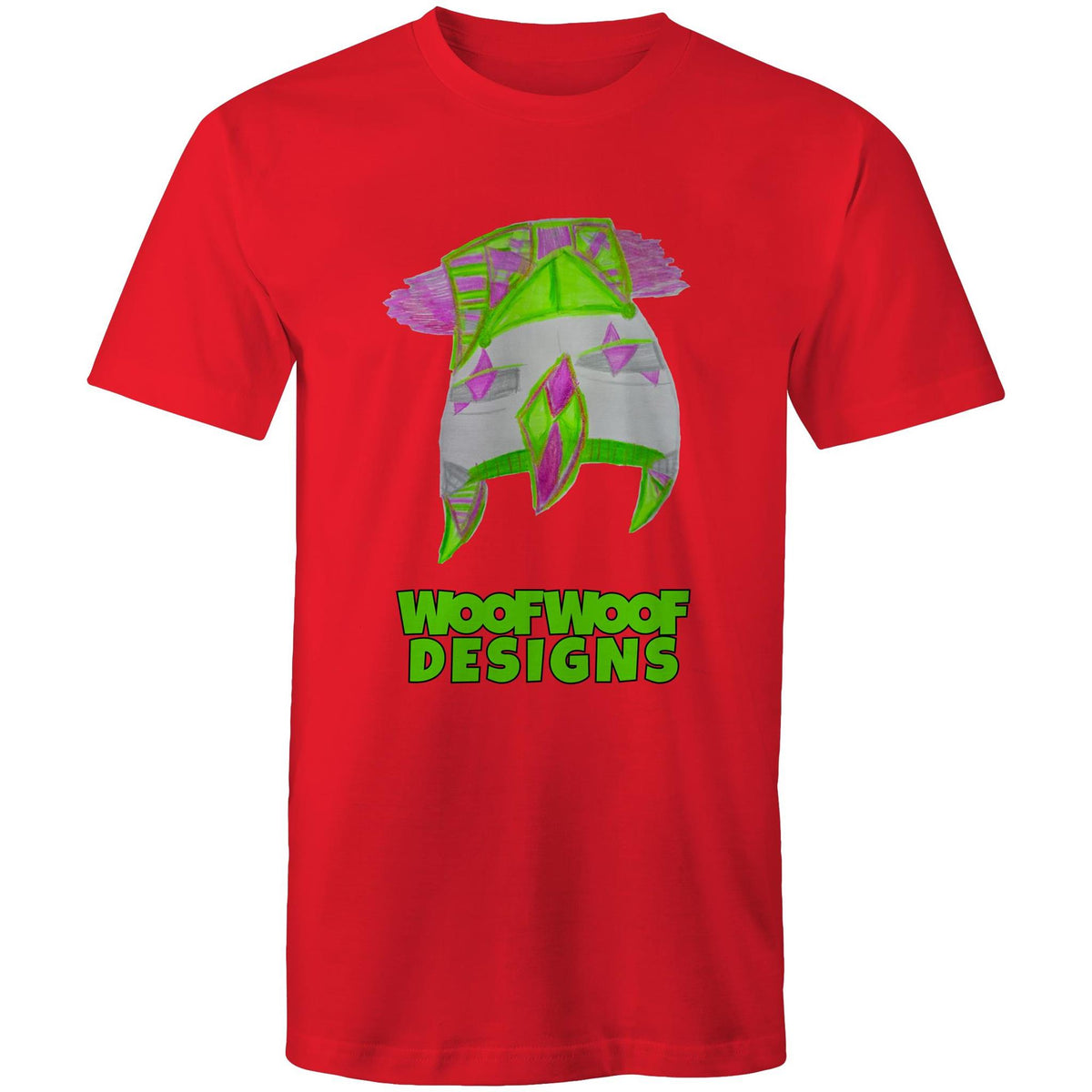 Shock Blast artwork by Sikiraa on men’s as colour staple t-shirt, Red
