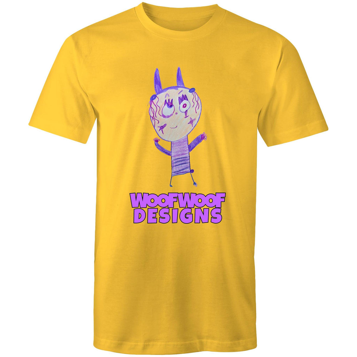 Pixy Purps artwork by Sikiraa on men’s as colour staple t-shirt, Yellow