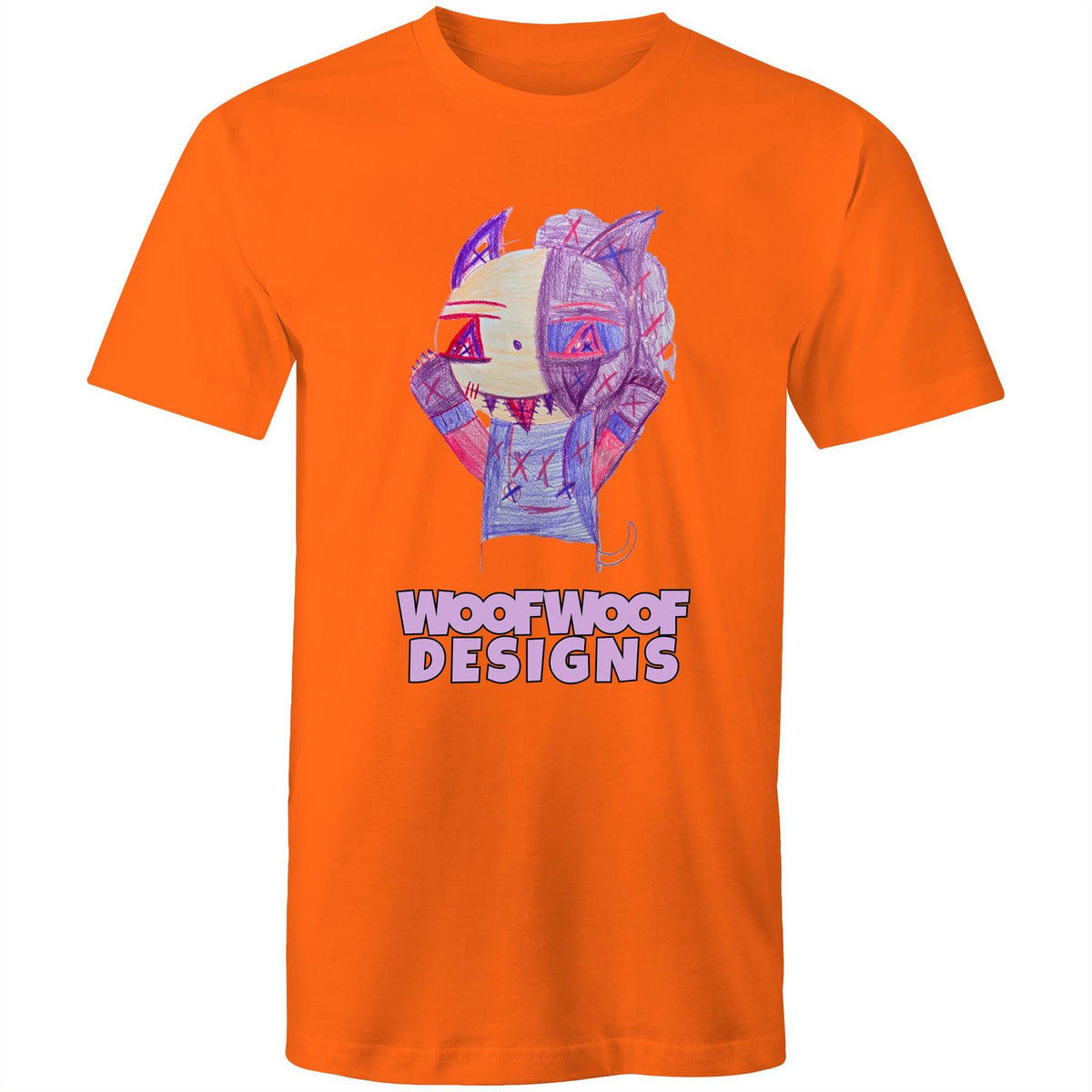 Purple Sun artwork by Sikiraa on men’s as colour staple t-shirt, Orange