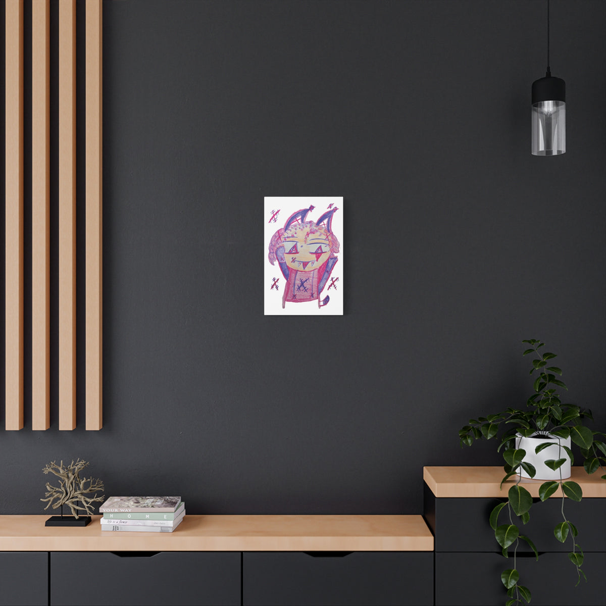 Pixy Pink artwork by Sikiraa on canvas art print