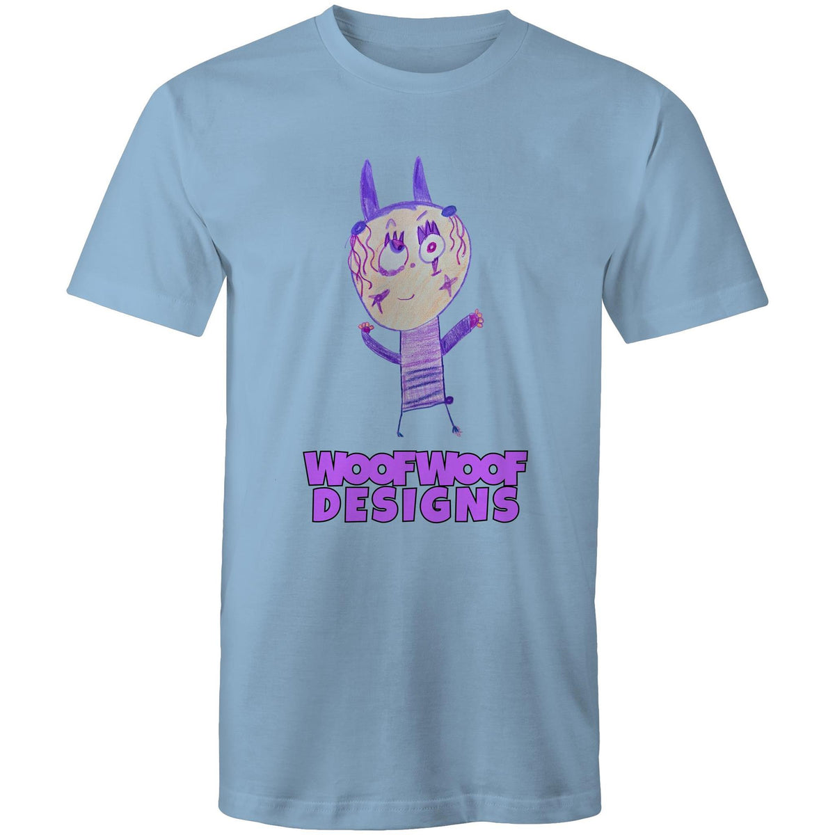 Pixy Purps artwork by Sikiraa on men’s as colour staple t-shirt, Carolina Blue