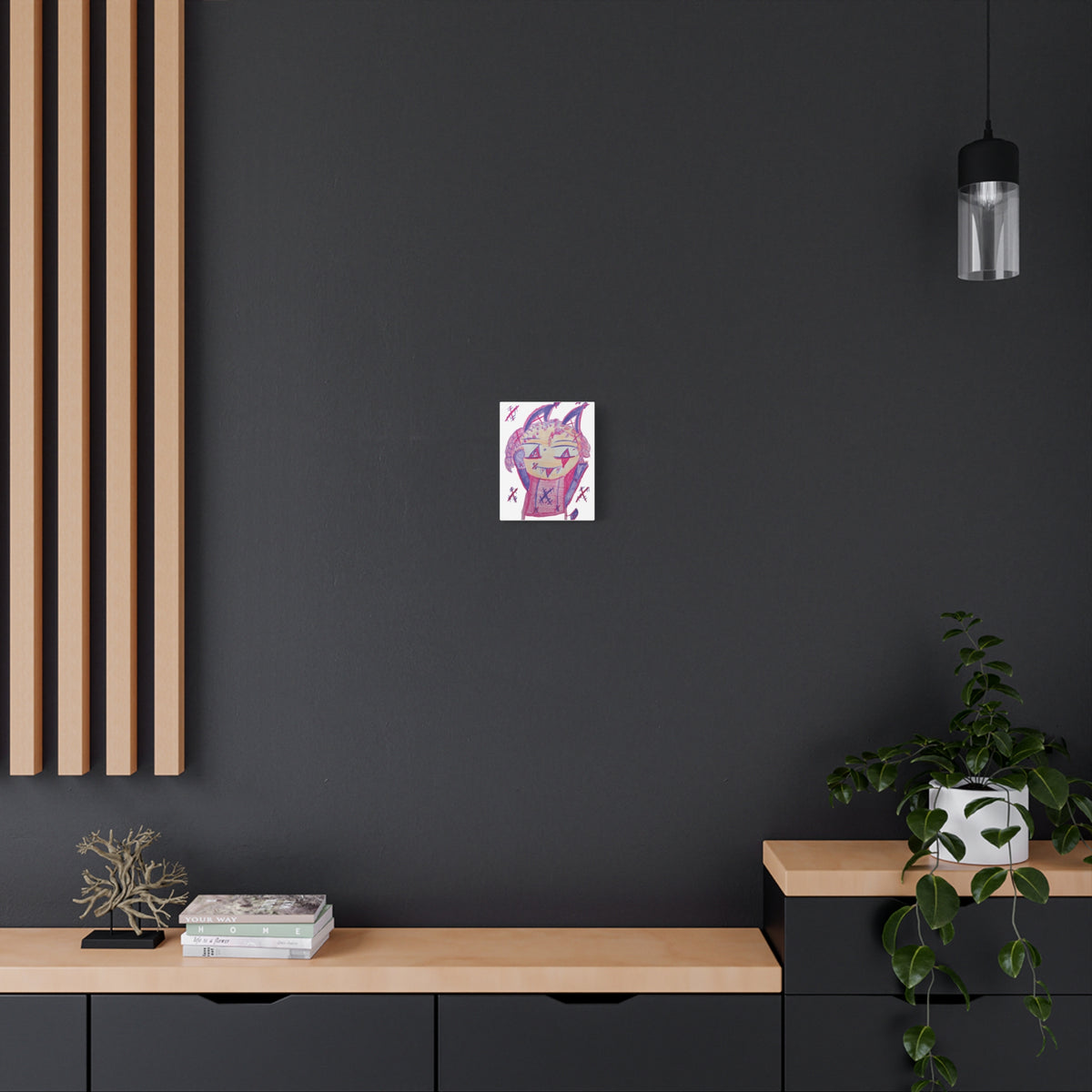 Pixy Pink artwork by Sikiraa on canvas art print