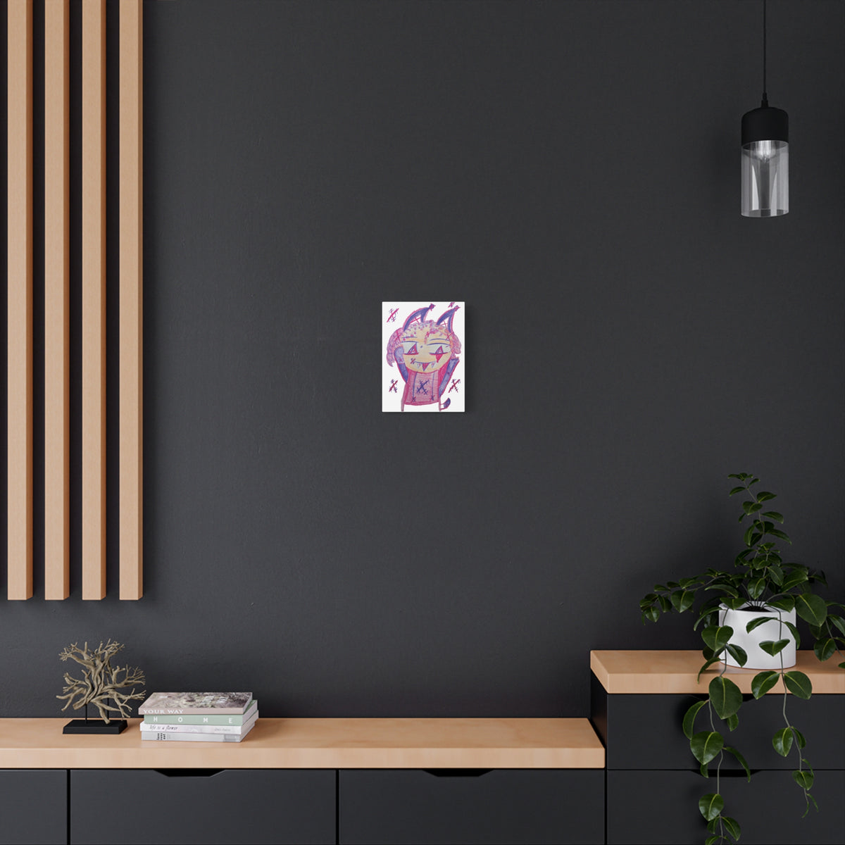 Pixy Pink artwork by Sikiraa on canvas art print
