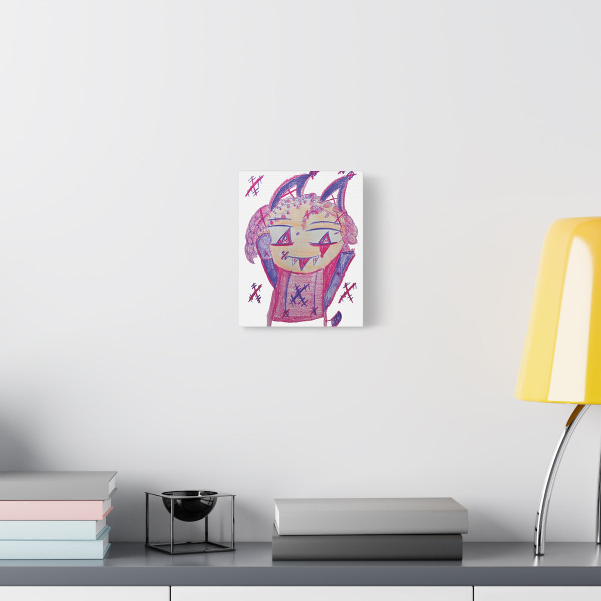 Pixy Pink artwork by Sikiraa on canvas art print