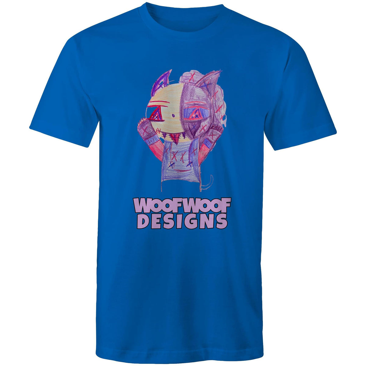 Purple Sun artwork by Sikiraa on men’s as colour staple t-shirt, Bright Royal