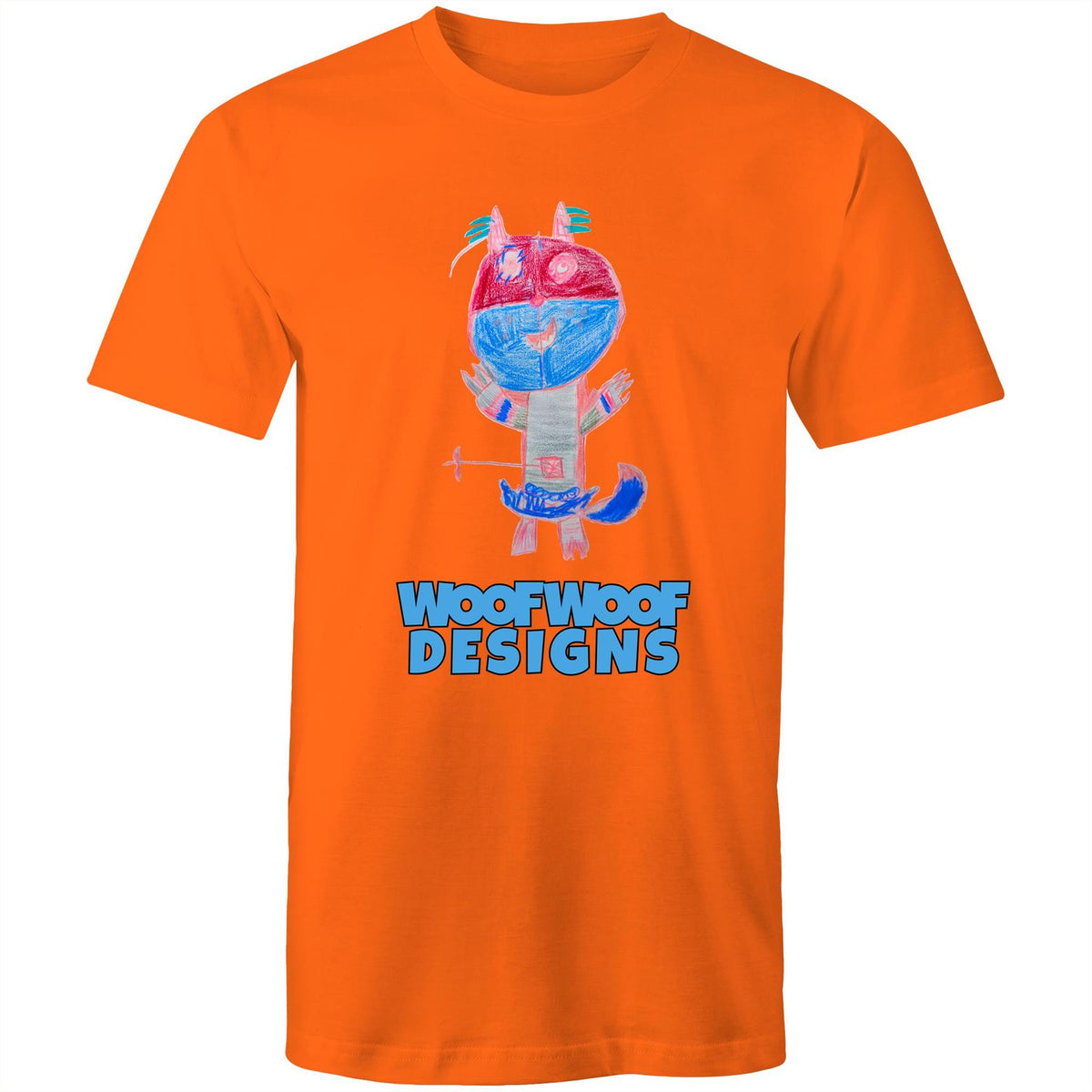 Funtime Tickle Tusk artwork by Sikiraa on men’s as colour staple t-shirt, Orange
