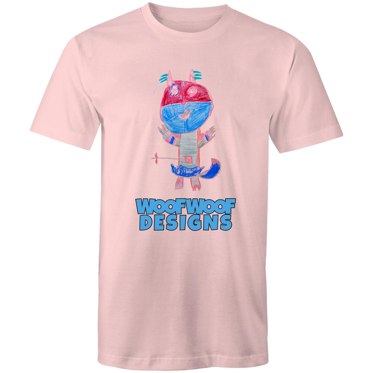 Funtime Tickle Tusk artwork by Sikiraa on men’s as colour staple t-shirt, Pink