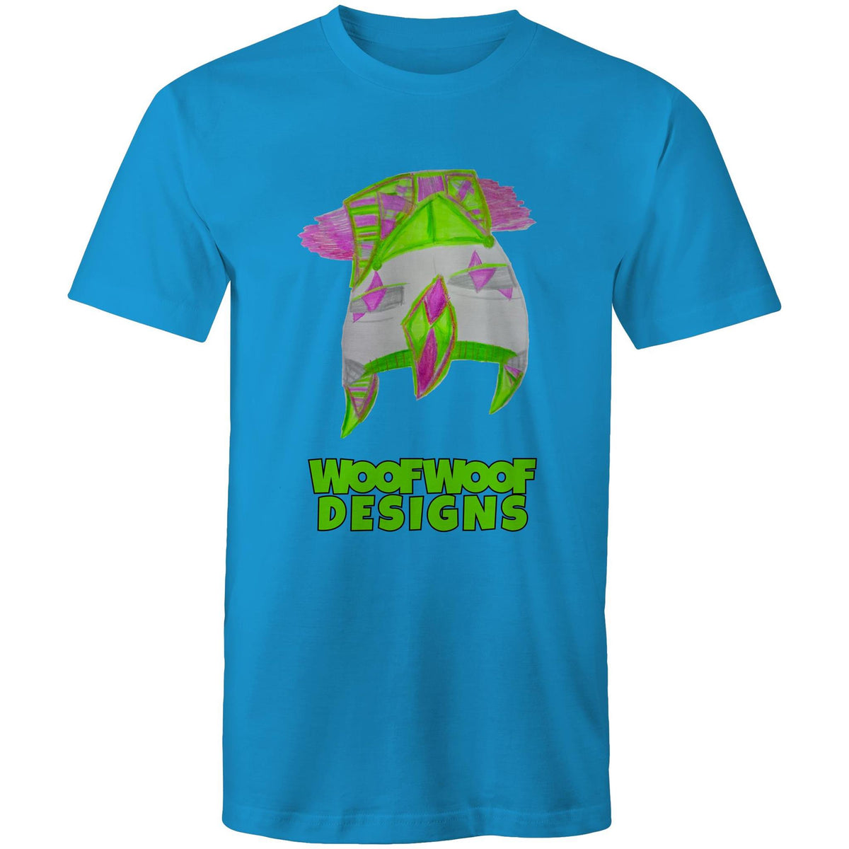 Shock Blast artwork by Sikiraa on men’s as colour staple t-shirt, Arctic Blue