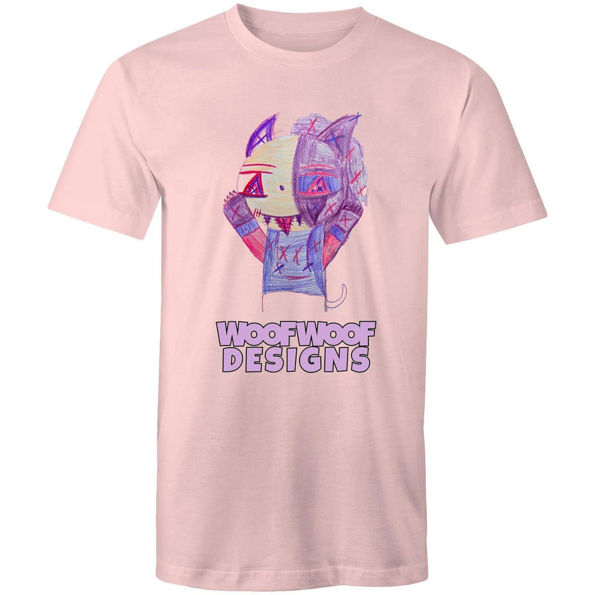 Purple Sun artwork by Sikiraa on men’s as colour staple t-shirt, Pink
