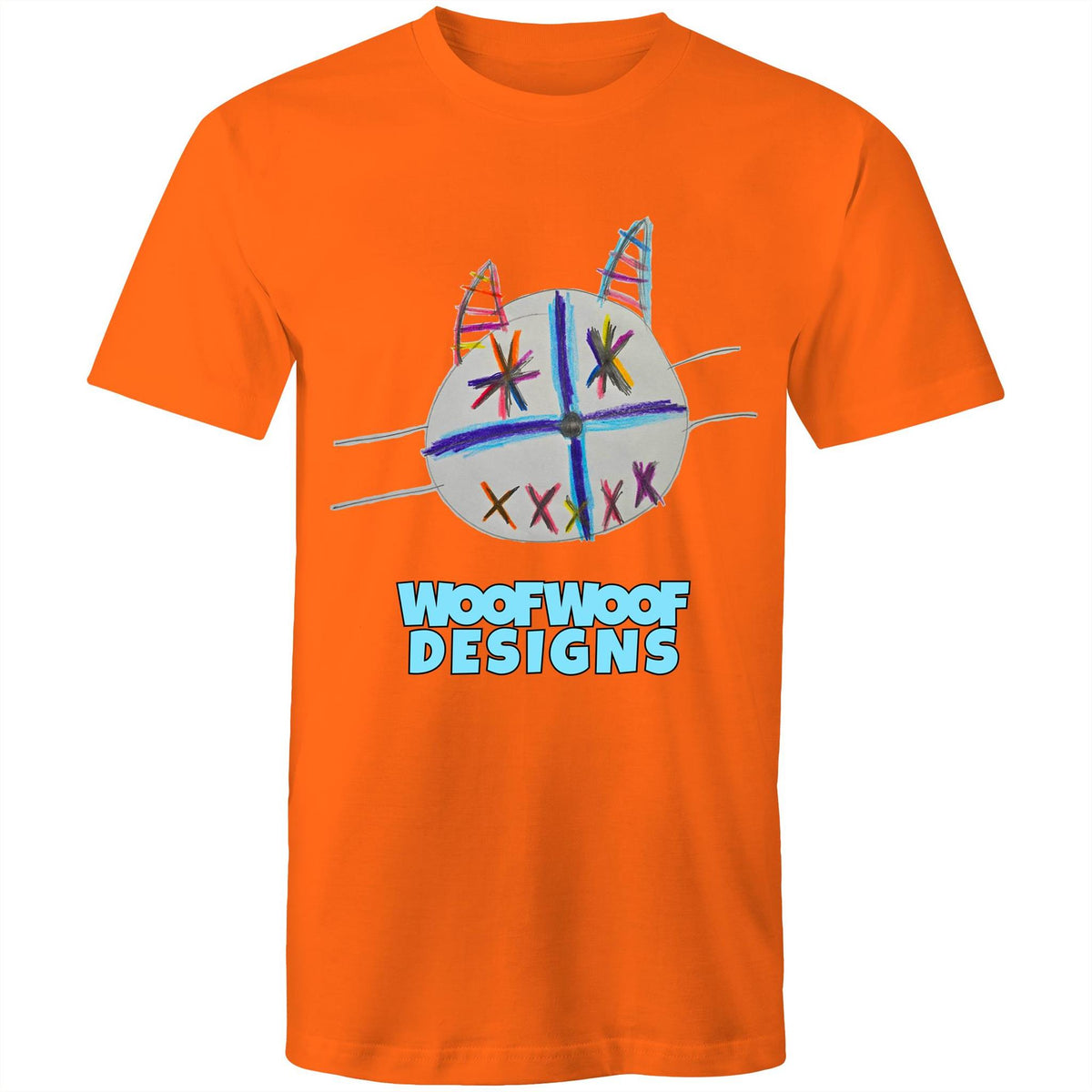 Fireworks artwork by Sikiraa on men’s as colour staple t-shirt, Orange