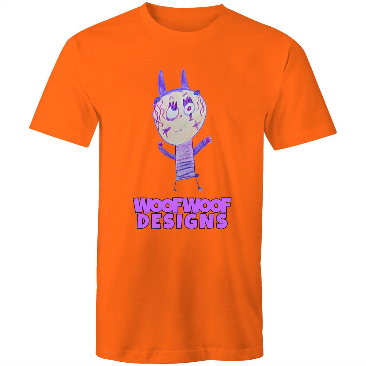 Pixy Purps artwork by Sikiraa on men’s as colour staple t-shirt, Orange