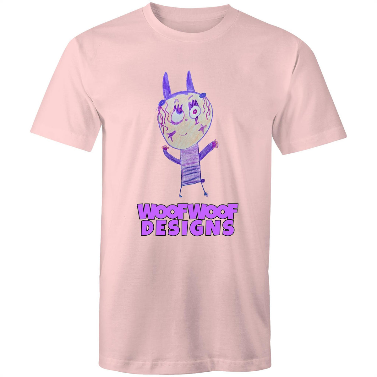 Pixy Purps artwork by Sikiraa on men’s as colour staple t-shirt, Pink