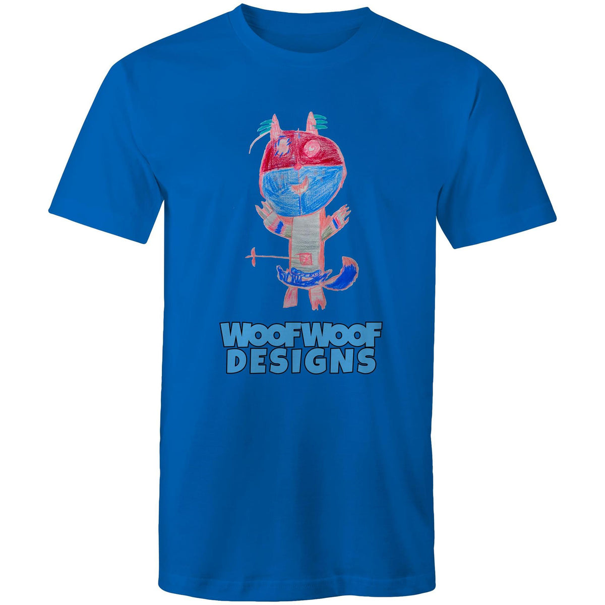 Funtime Tickle Tusk artwork by Sikiraa on men’s as colour staple t-shirt, Bright Royal