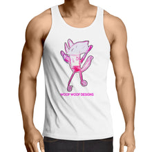 Load image into Gallery viewer, Woof Woof - AS Colour Lowdown - Mens Singlet Top
