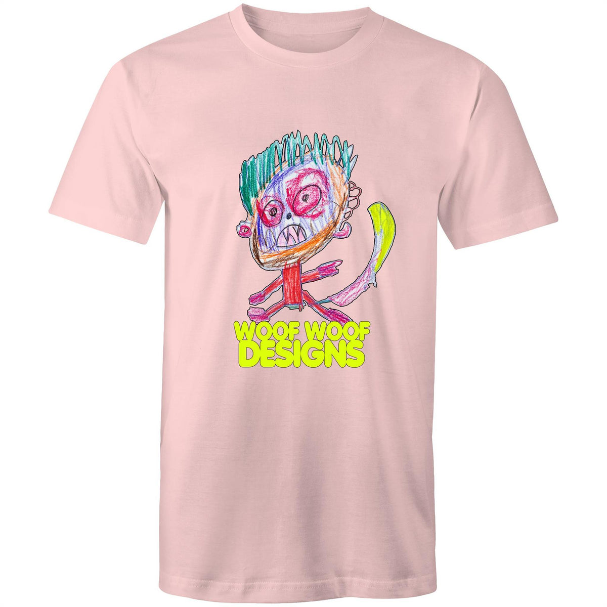 Monstro artwork by Sikiraa on men’s as colour staple t-shirt, Pink