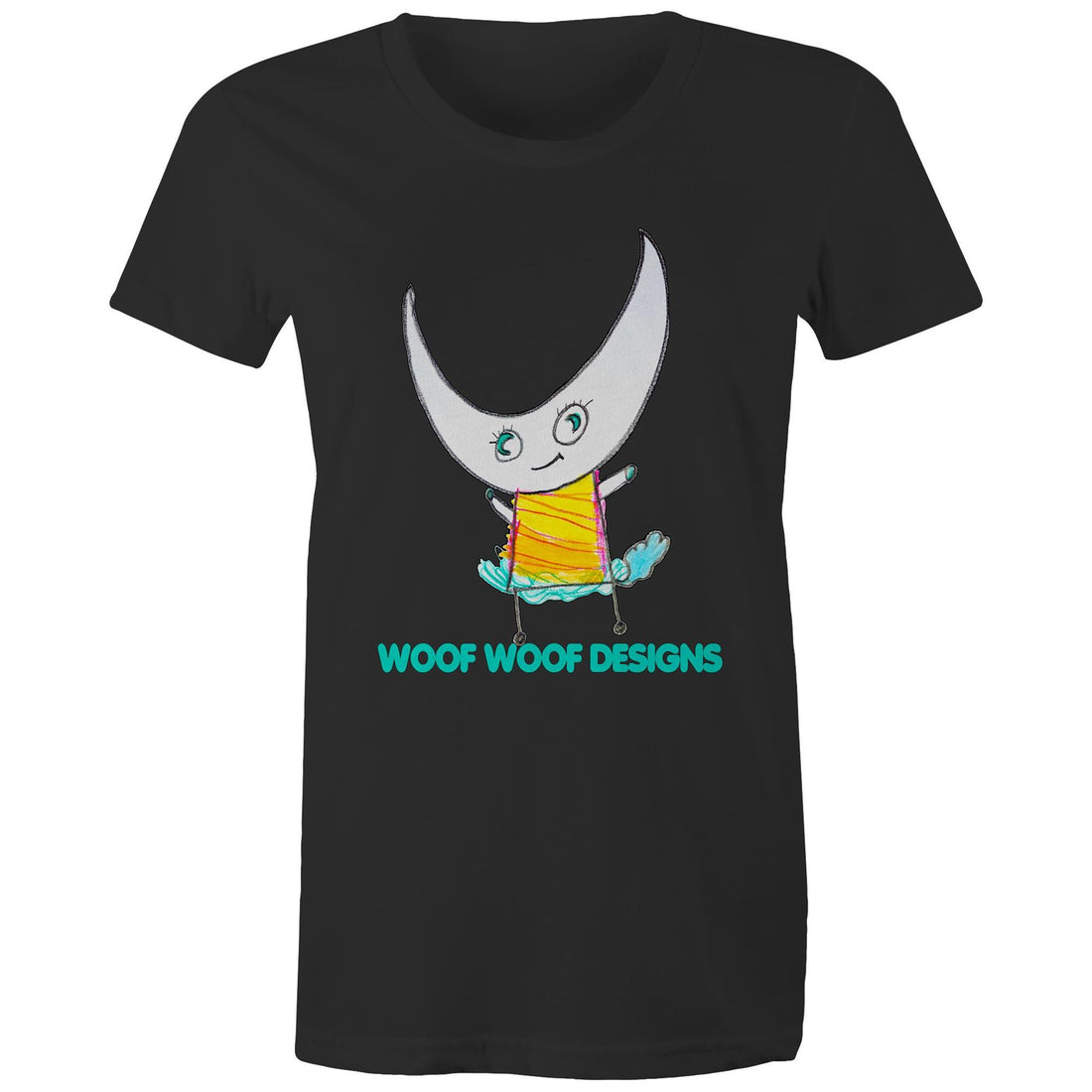 Swedee artwork by Sikiraa on women’s as colour maple tee, Black