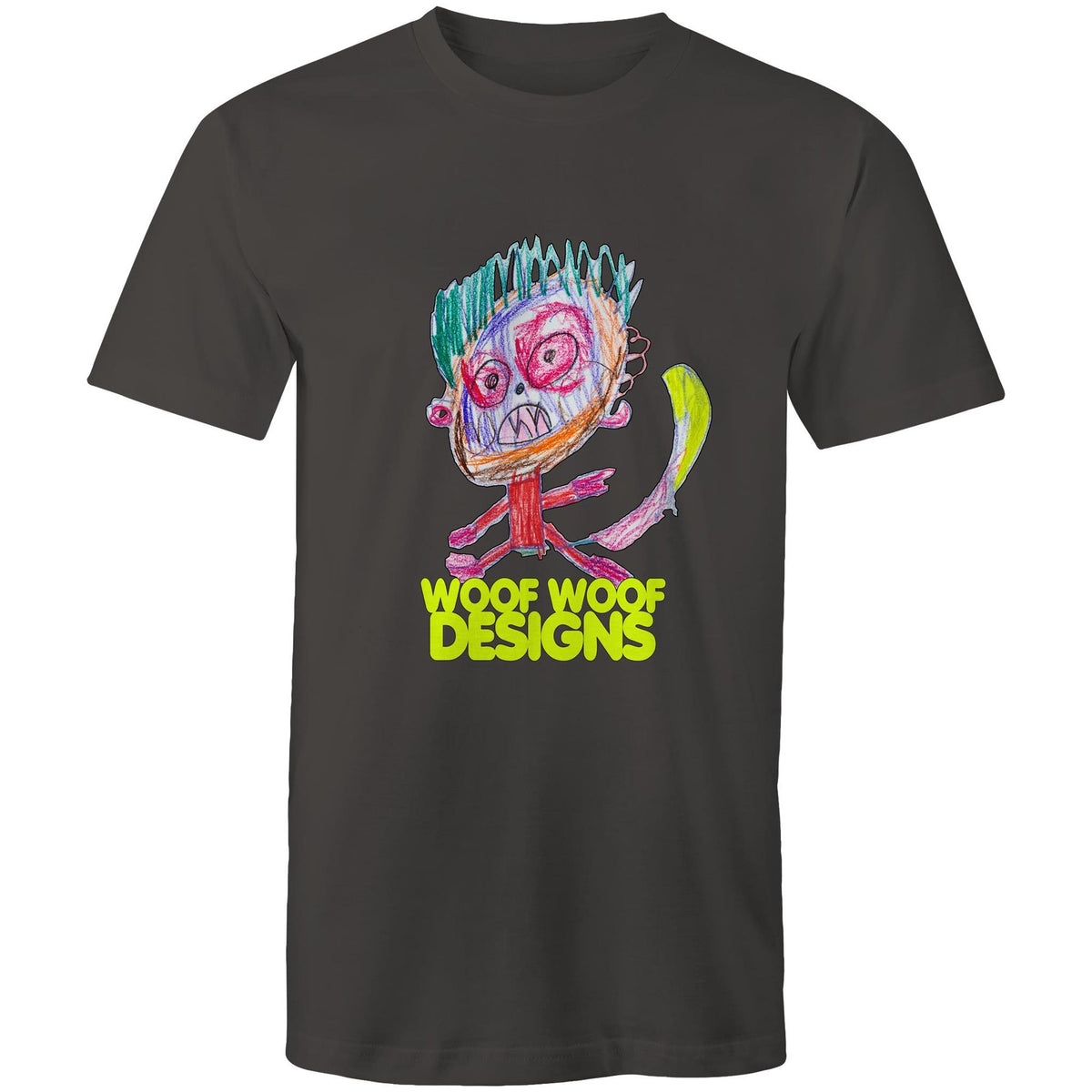 Monstro artwork by Sikiraa on men’s as colour staple t-shirt, Charcoal