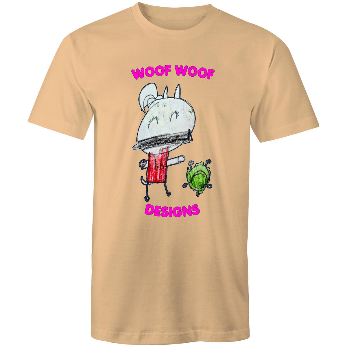 Coriny artwork by Sikiraa on men’s as colour staple t-shirt, Tan
