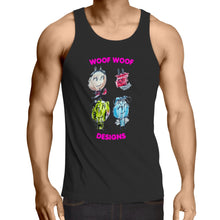 Load image into Gallery viewer, Woof Gang - AS Colour Lowdown - Mens Singlet Top
