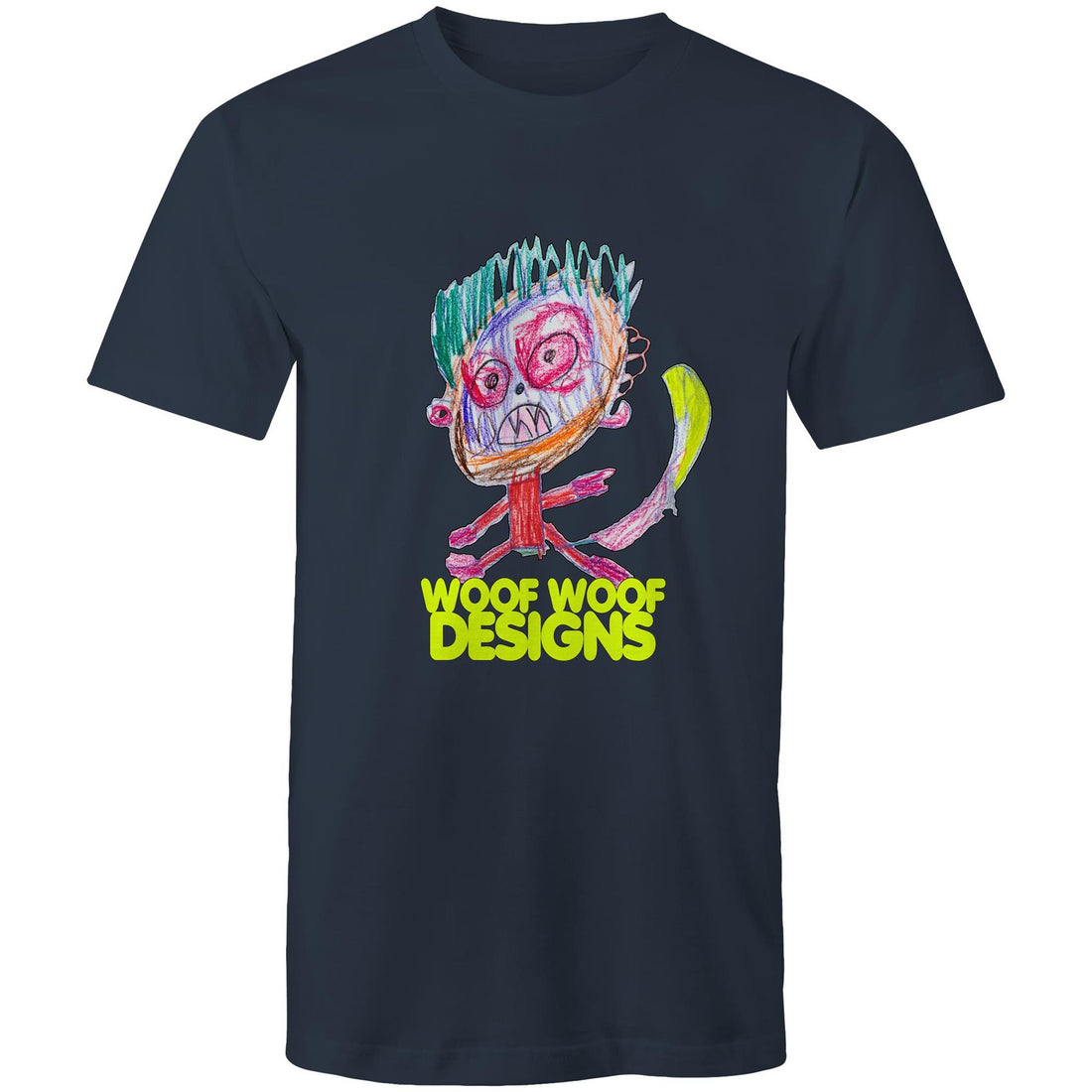 Monstro artwork by Sikiraa on men’s as colour staple t-shirt, Navy