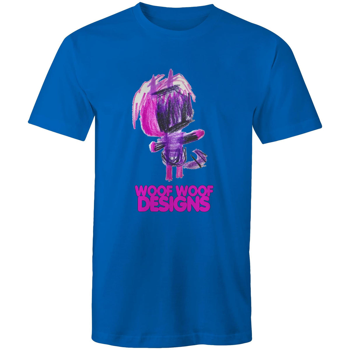 Purplee artwork by Sikiraa on men’s as colour staple t-shirt, Bright Royal