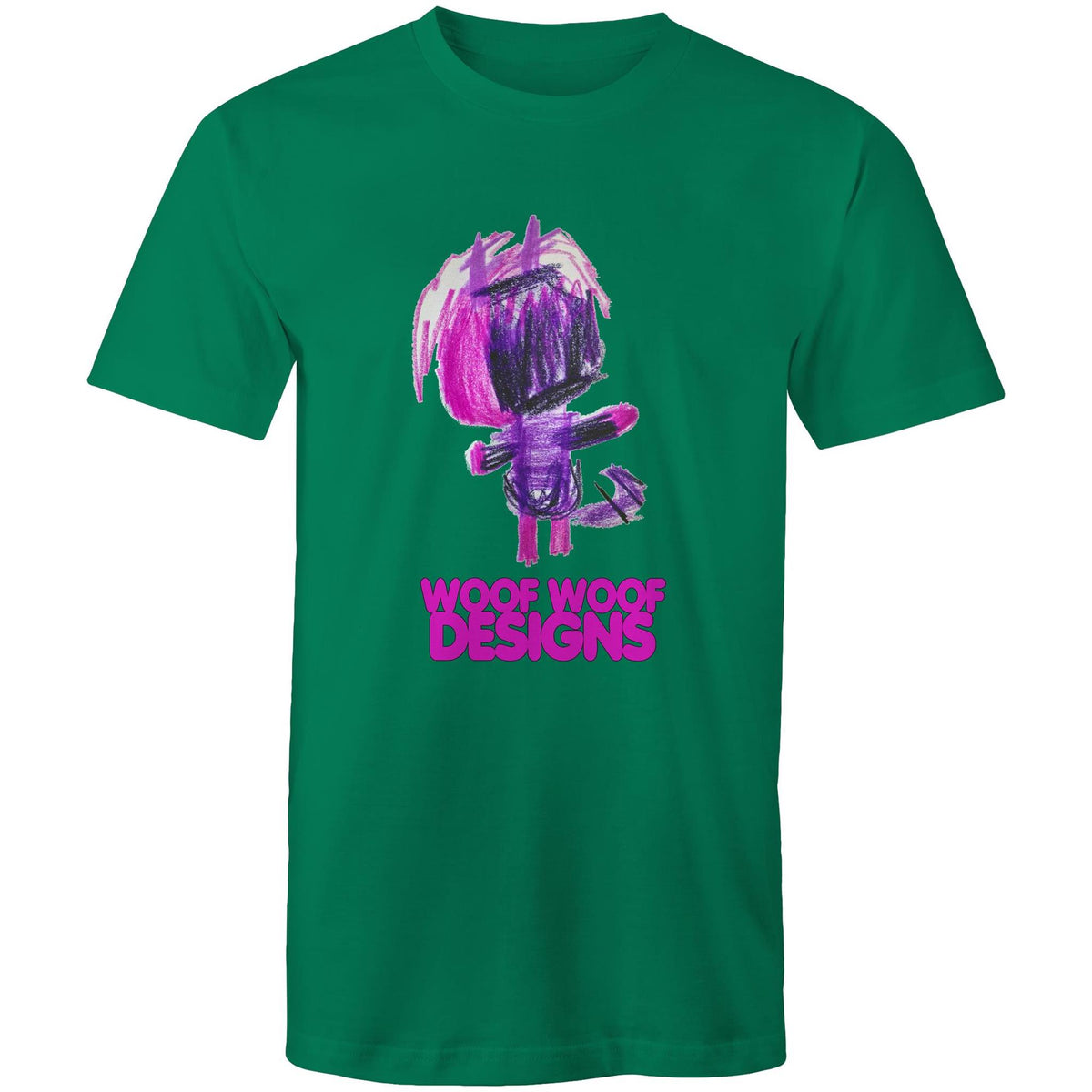 Purplee artwork by Sikiraa on men’s as colour staple t-shirt, Kelly Green