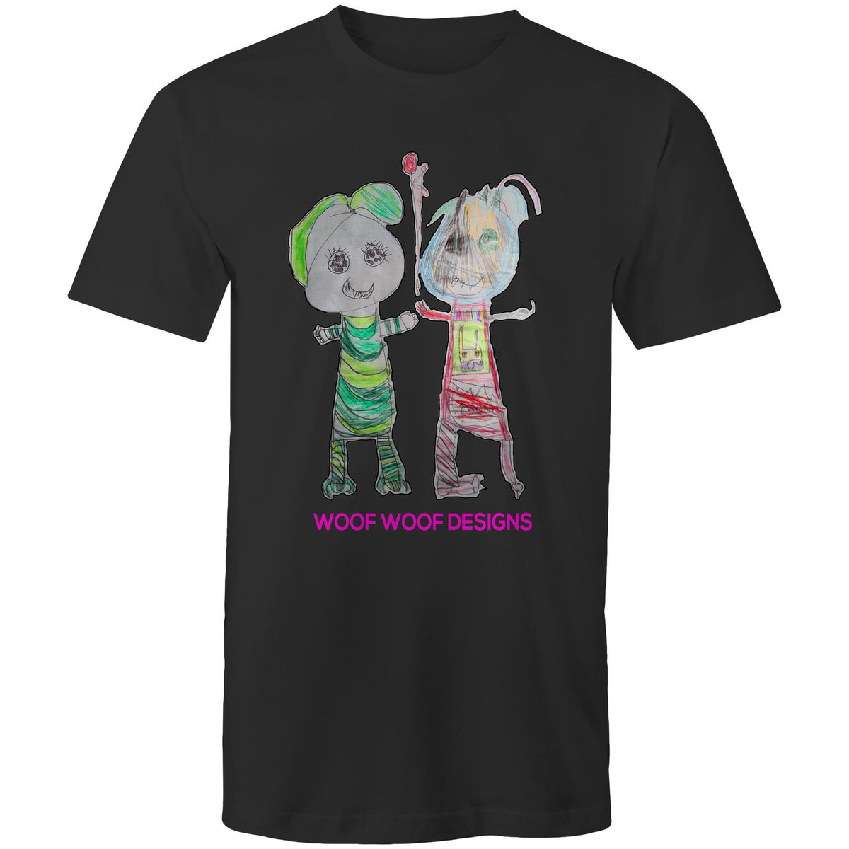 Narni & Robo artwork by Sikiraa on men’s as colour staple t-shirt, Black