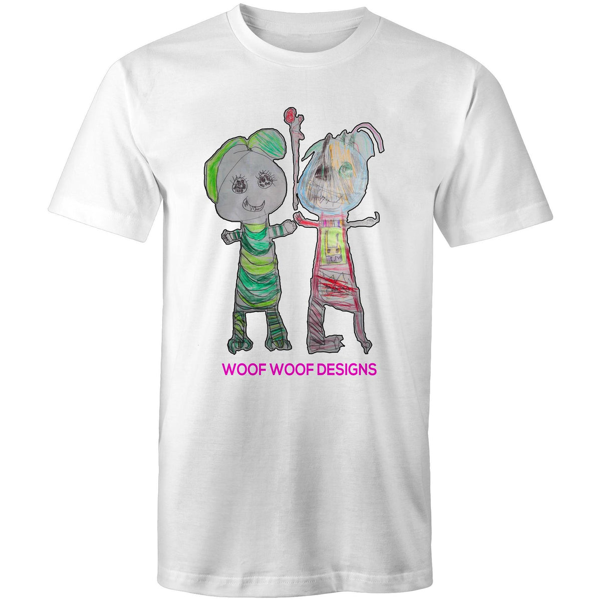 Narni & Robo artwork by Sikiraa on men’s as colour staple t-shirt, White