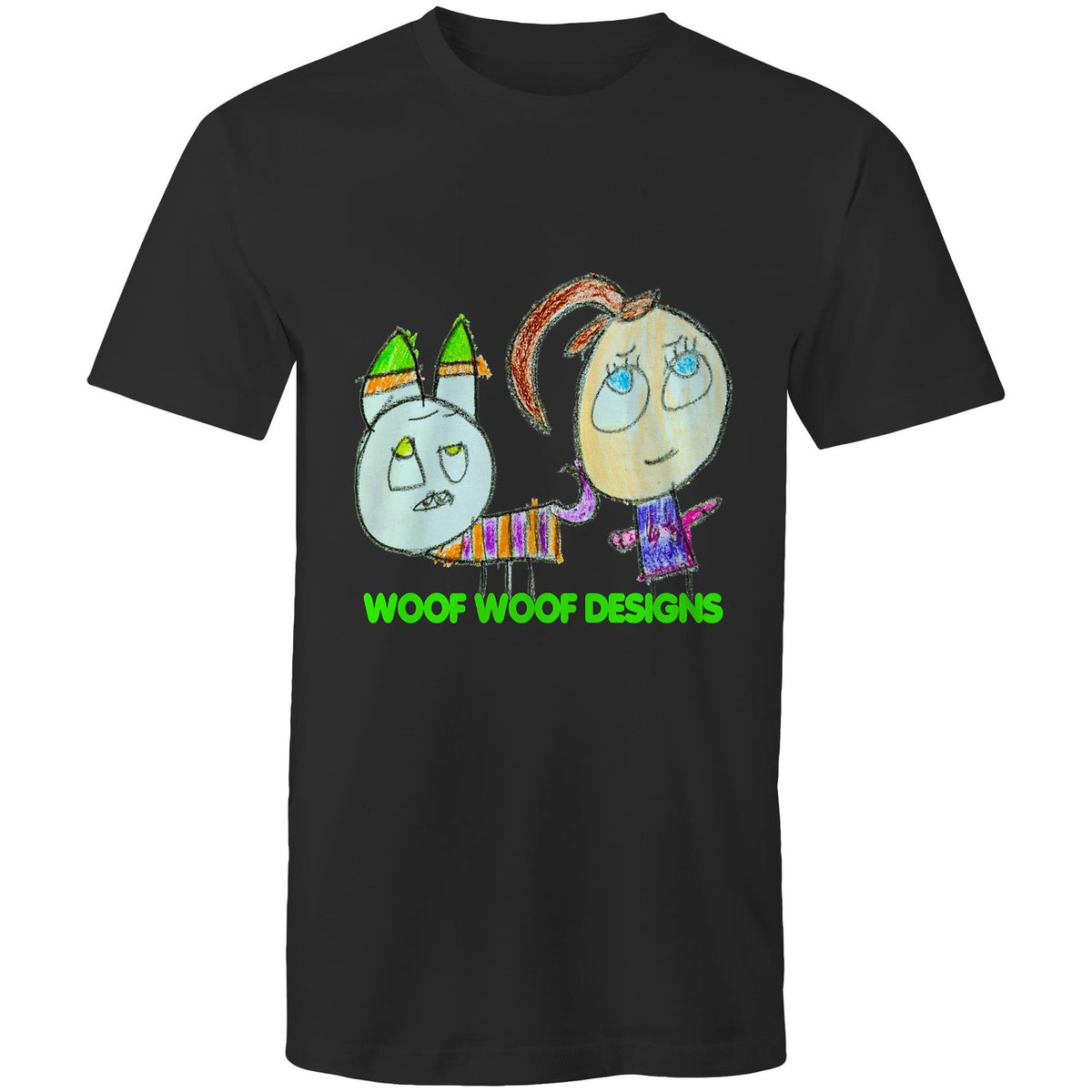 Caddy & Jade artwork by Sikiraa on men’s as colour staple t-shirt, Black