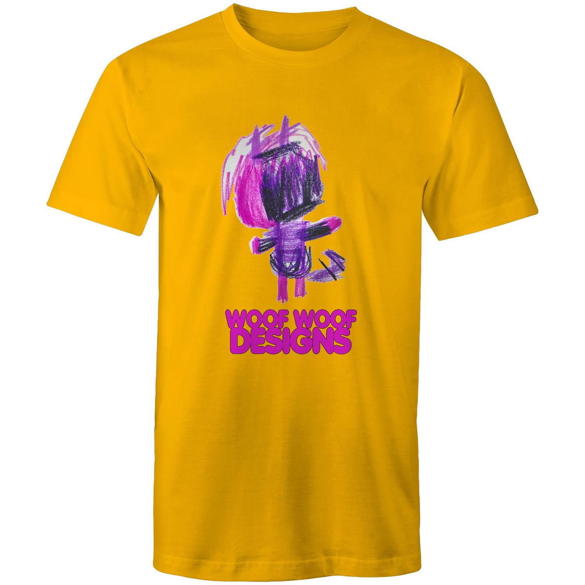 Purplee artwork by Sikiraa on men’s as colour staple t-shirt, Gold