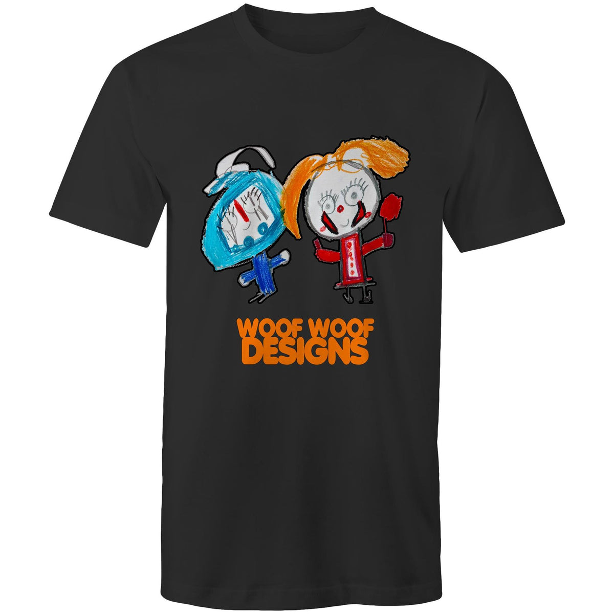 Hokey & Penny artwork by Sikiraa on men’s as colour staple t-shirt, Black
