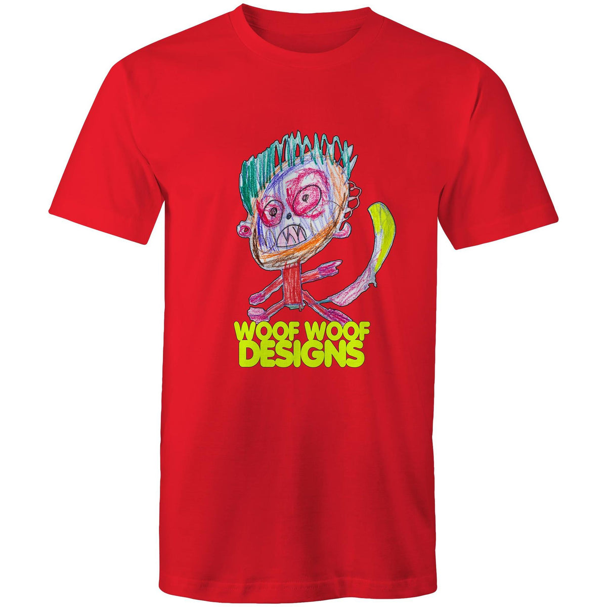 Monstro artwork by Sikiraa on men’s as colour staple t-shirt, Red
