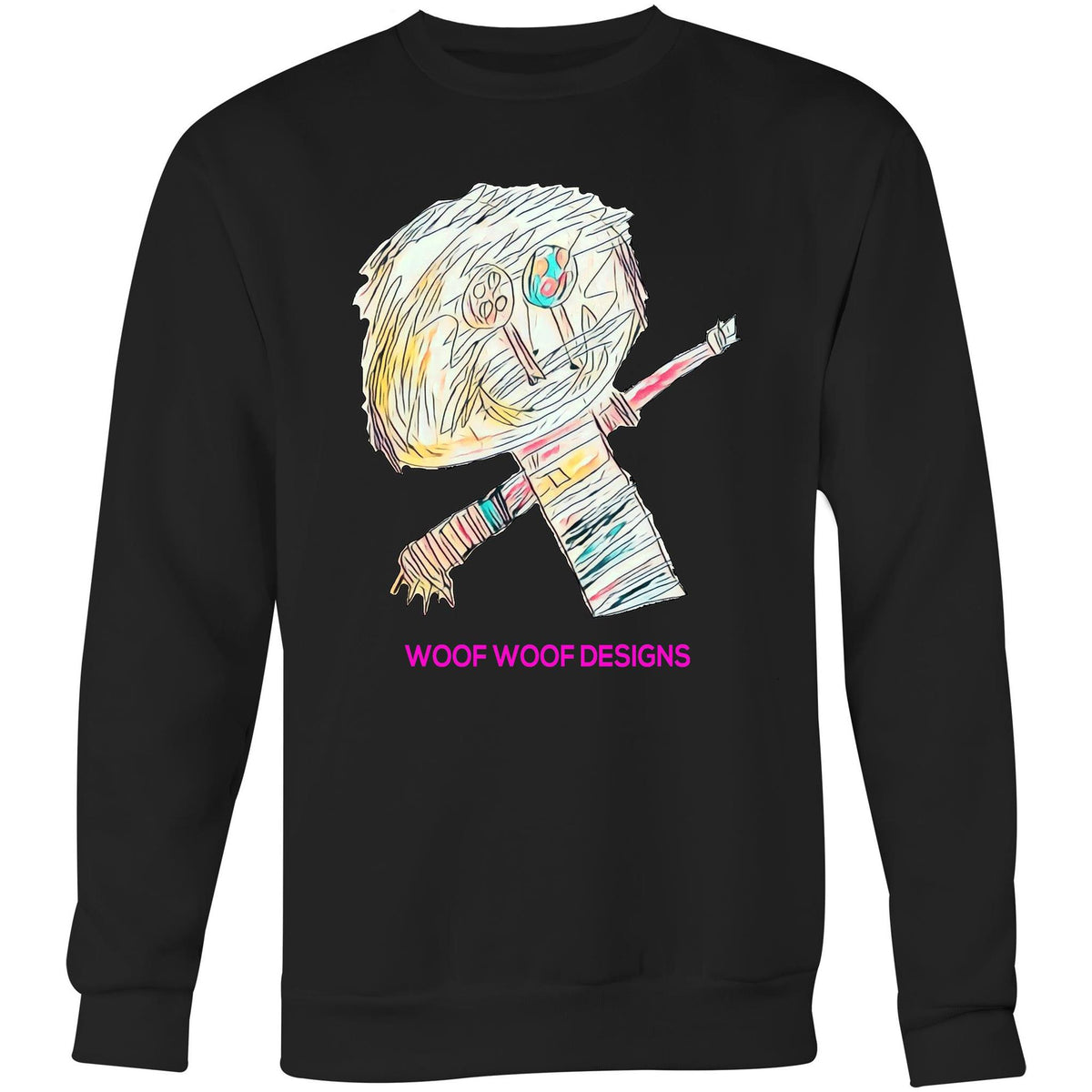 Stitchy artwork by Sikiraa on as colour united sweatshirt, Black