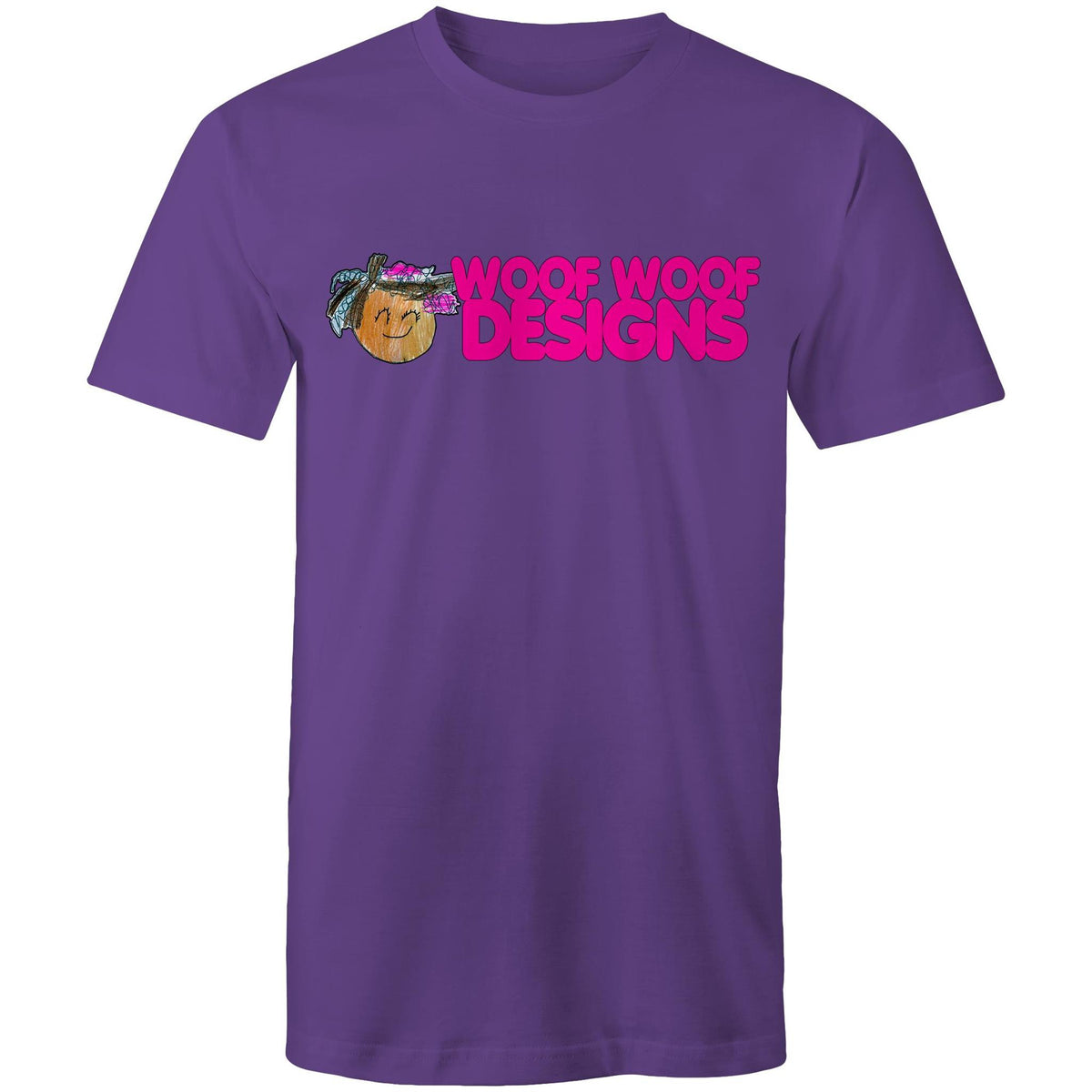 Siki Woof artwork by Sikiraa on men’s as colour staple t-shirt, Purple