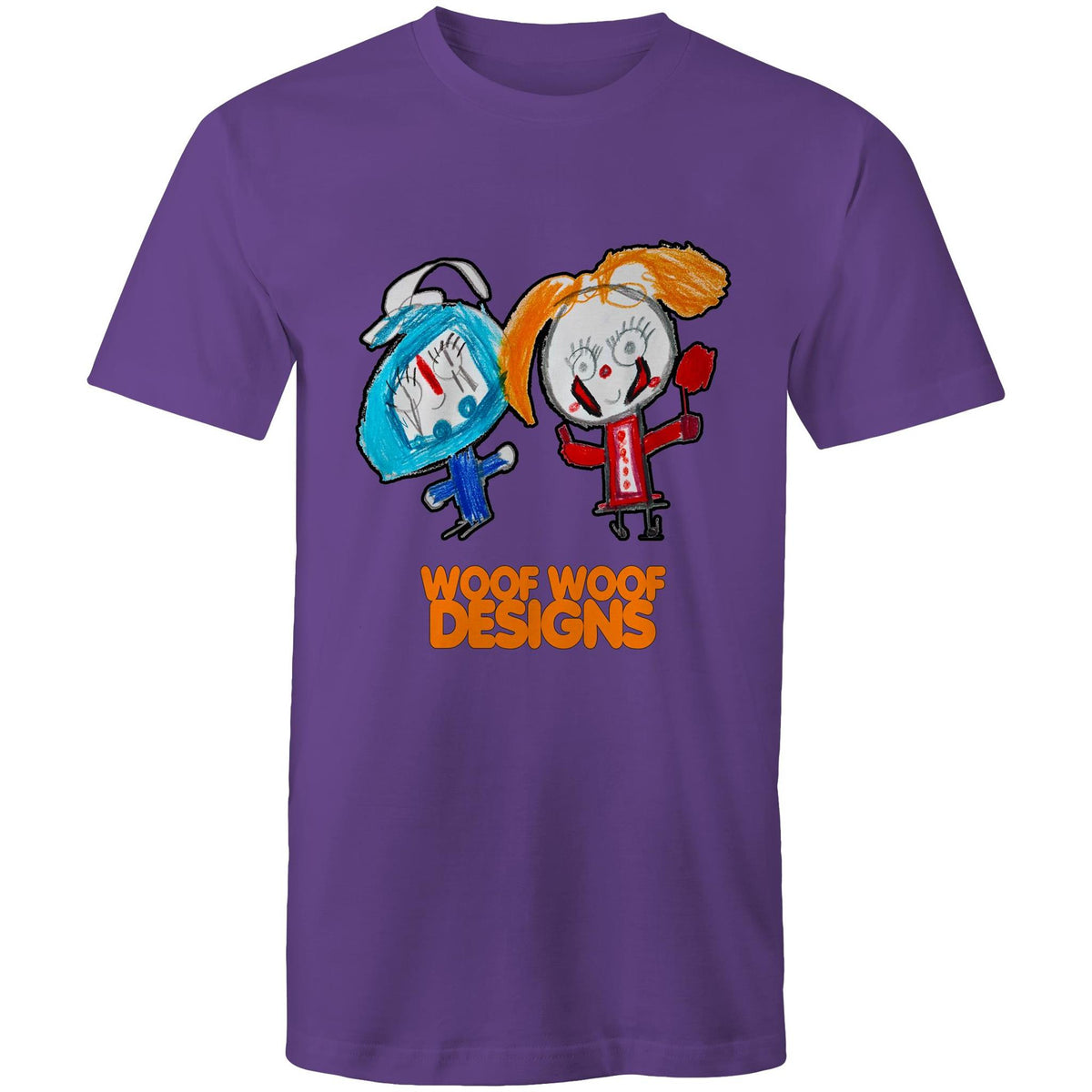 Hokey & Penny artwork by Sikiraa on men’s as colour staple t-shirt, Purple