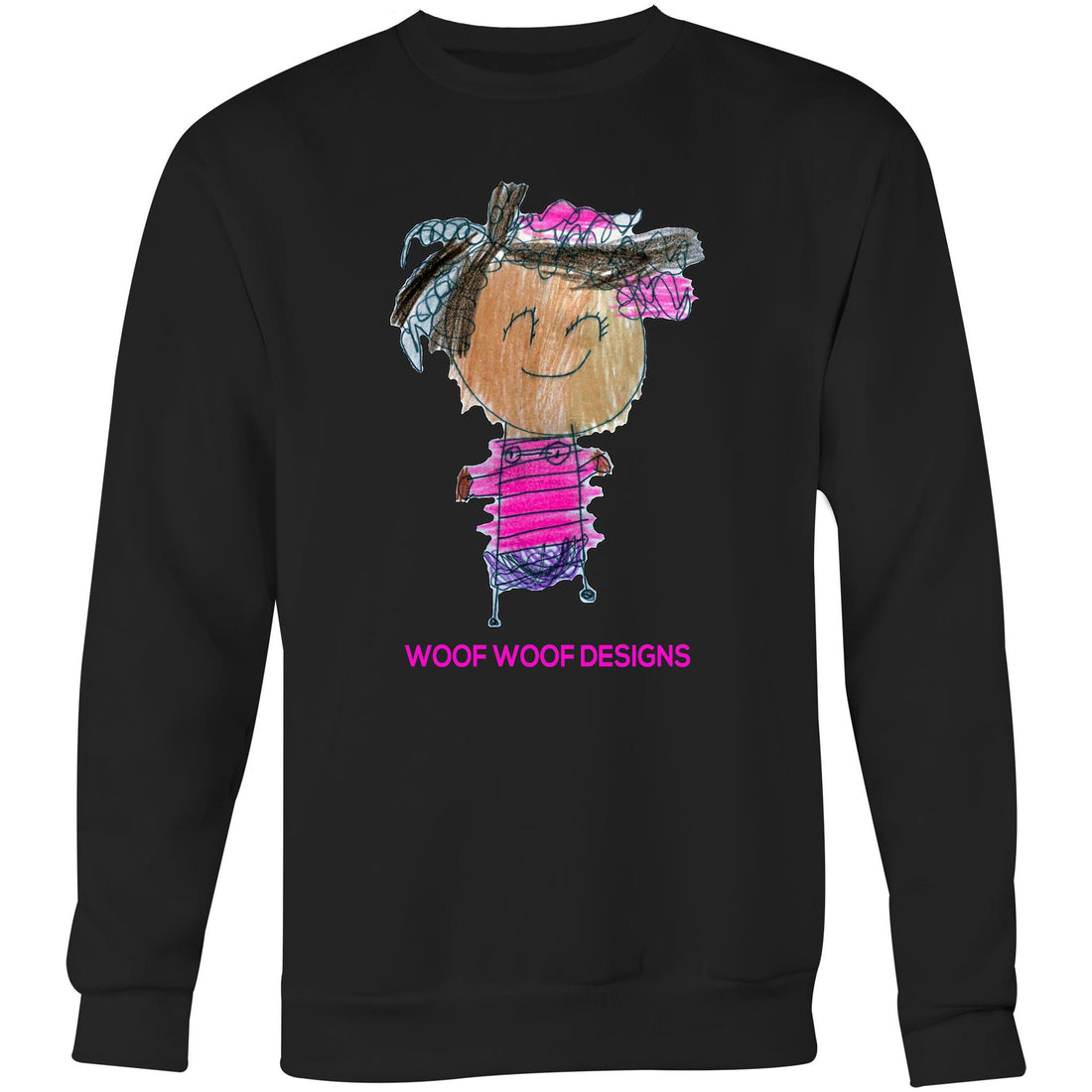 Party Siki artwork by Sikiraa on as colour united sweatshirt, Black
