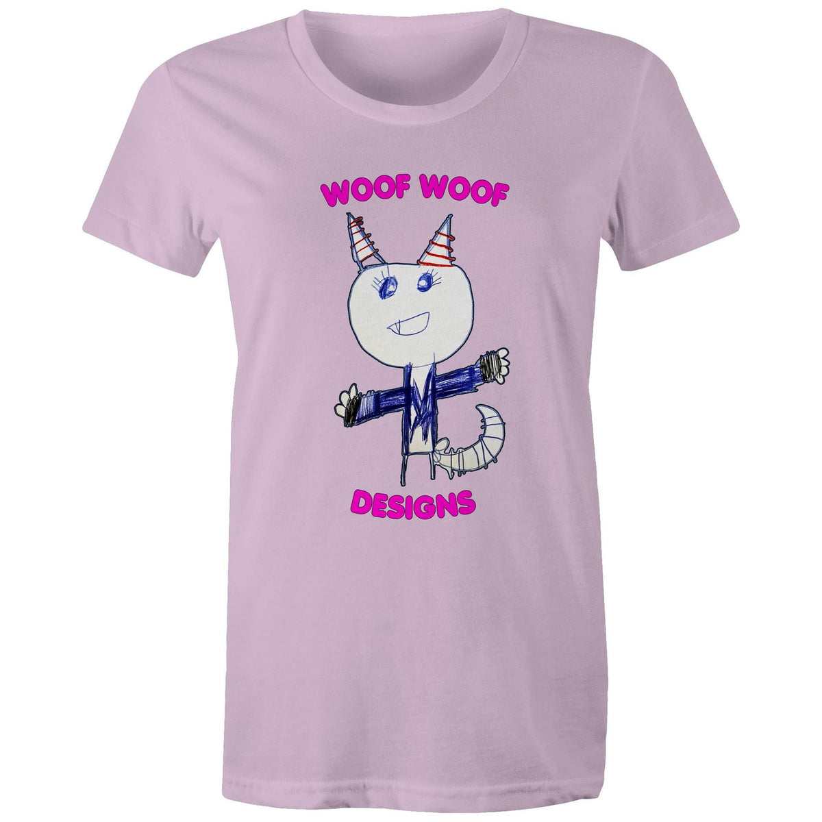 Knowy artwork by Sikiraa on women’s as colour maple tee, Lavender