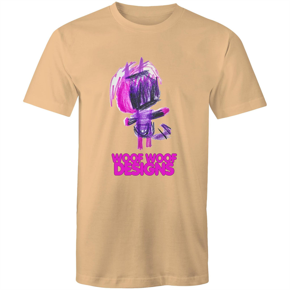 Purplee artwork by Sikiraa on men’s as colour staple t-shirt, Tan