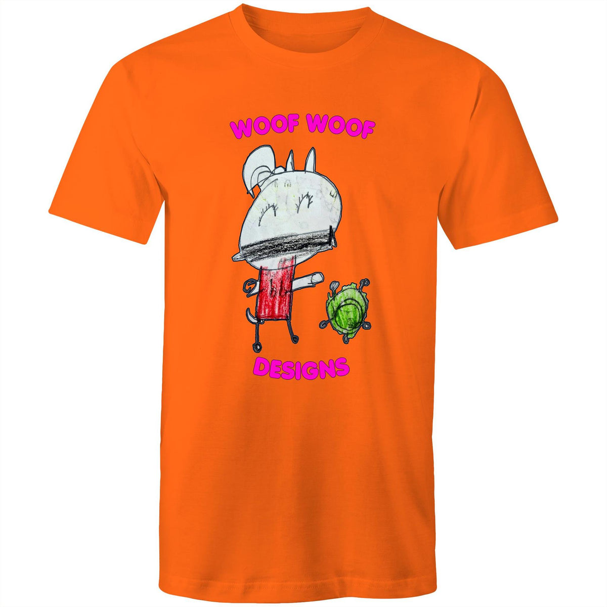 Coriny artwork by Sikiraa on men’s as colour staple t-shirt, Orange