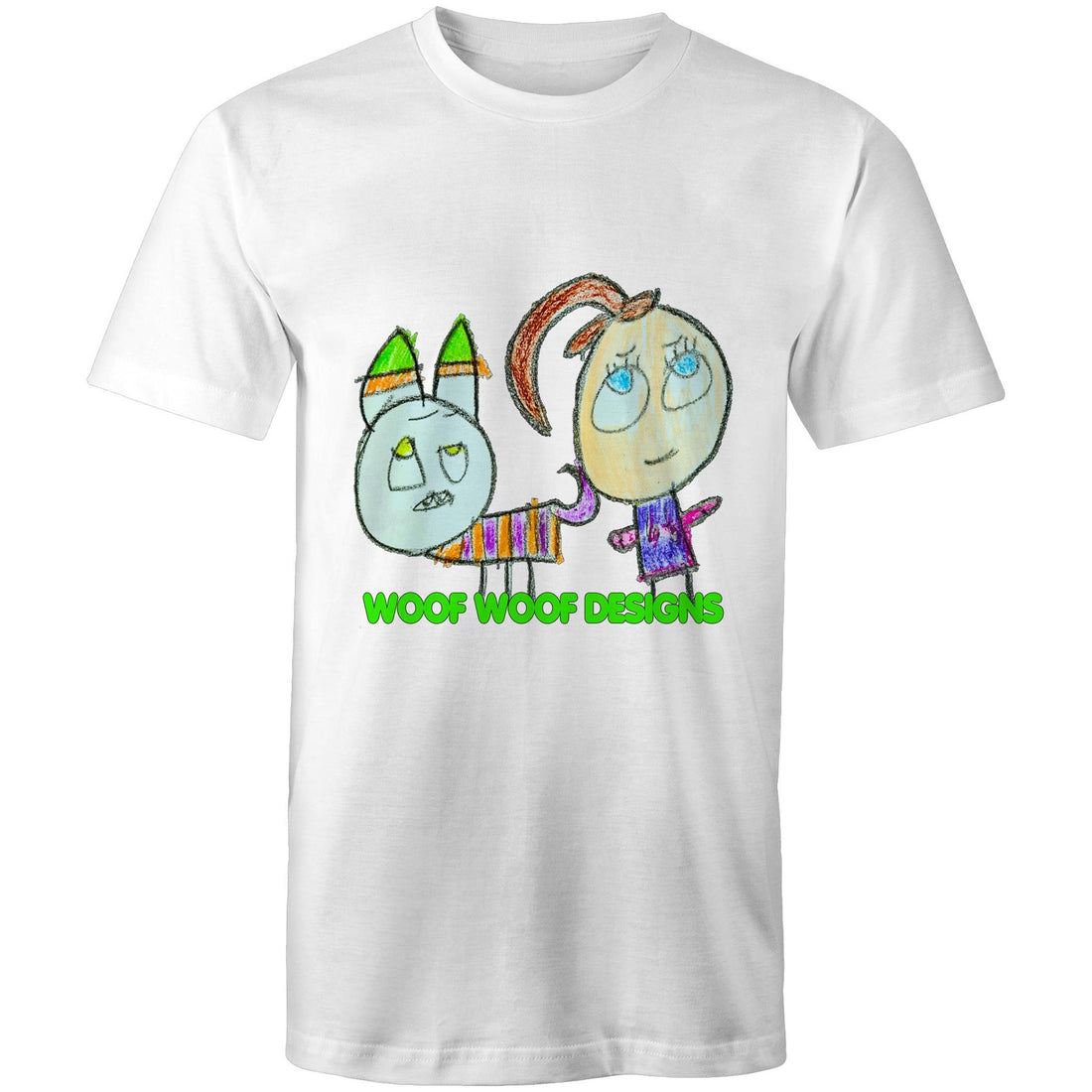 Caddy & Jade artwork by Sikiraa on men’s as colour staple t-shirt, White
