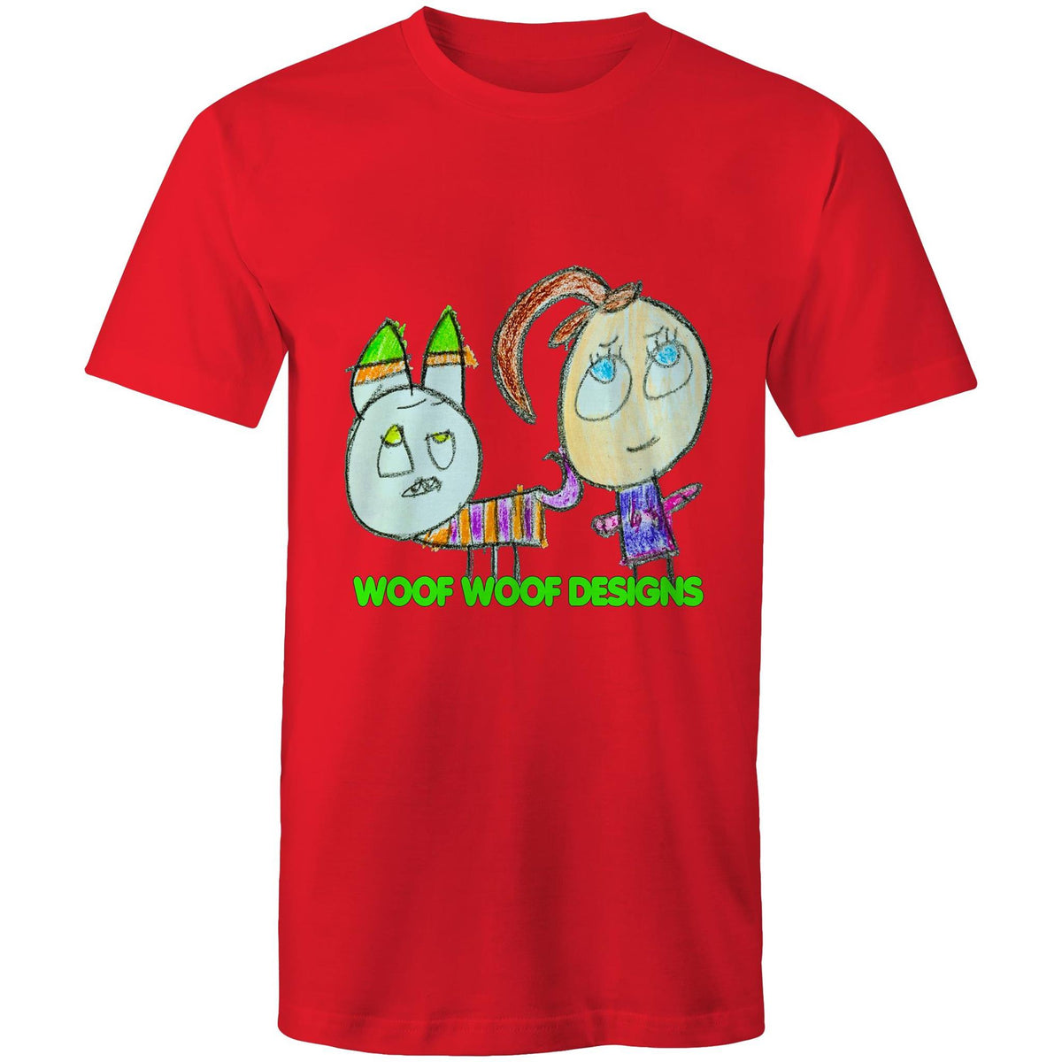 Caddy & Jade artwork by Sikiraa on men’s as colour staple t-shirt, Red